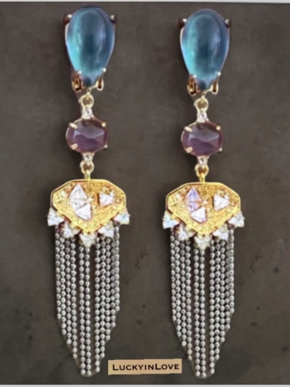 ALEXIS BITTAR • Chandelier Elements Delphian
Tassel Clip on Earrings